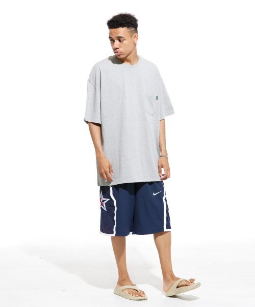 CREAM SODA LAB(クリームソーダラボ)の「オーバーサイズ無地ポケット半袖Tシャツグレー(Tシャツ/カットソー・メンズ・その他・MEDIUM/X-LARGE/LARGE)」の11枚目の写真