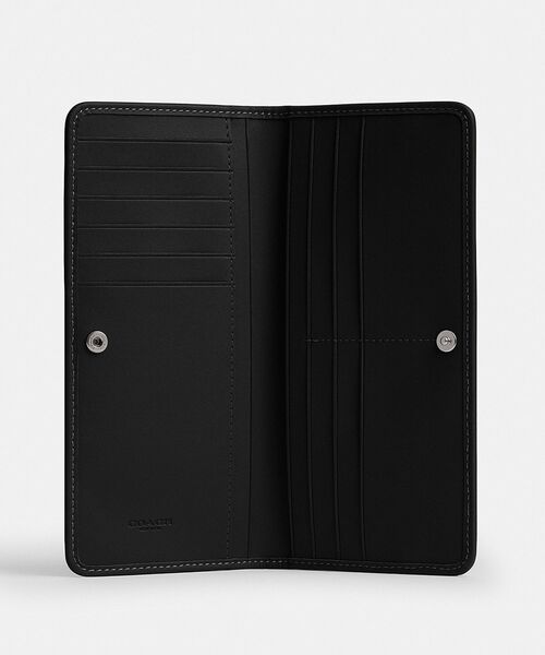 エッセンシャル スリム ウォレット・クリスタル シグネチャー ジャカード