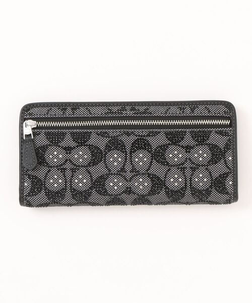 エッセンシャル スリム ウォレット・クリスタル シグネチャー ジャカード