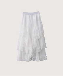 LA POMME petit（ラポミ・プチ）の「Lace Volume Long Skirt（スカート）」