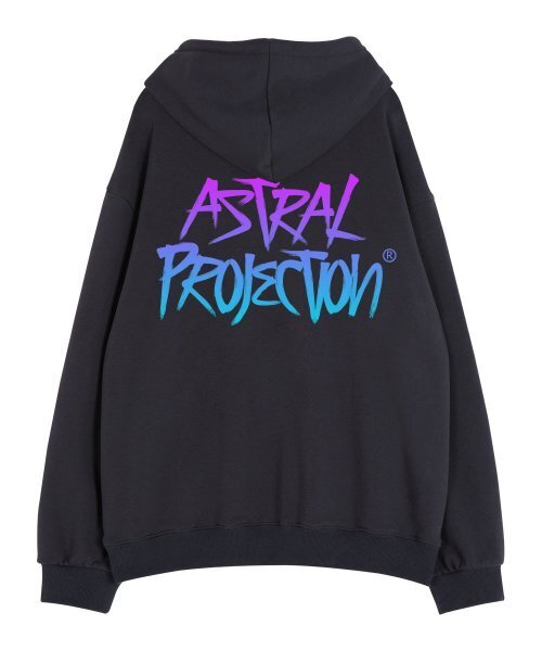 ASTRAL PROJECTION(アストラルプロジェクション)の「グラフィティレタリングワッフル裏毛フードパーカー_チャコール(パーカー・メンズ・その他・LARGE/X-LARGE/XX-LARGE)」の3枚目の写真