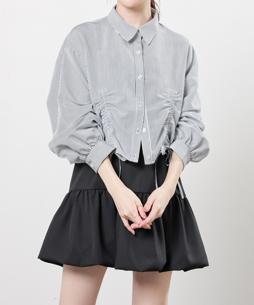 Honeys(ハニーズ)の「バルーンキャミワンピース(ワンピース・レディース・アイボリー/ブラック/杢グレー・L/LL/M/S)」の2枚目の写真