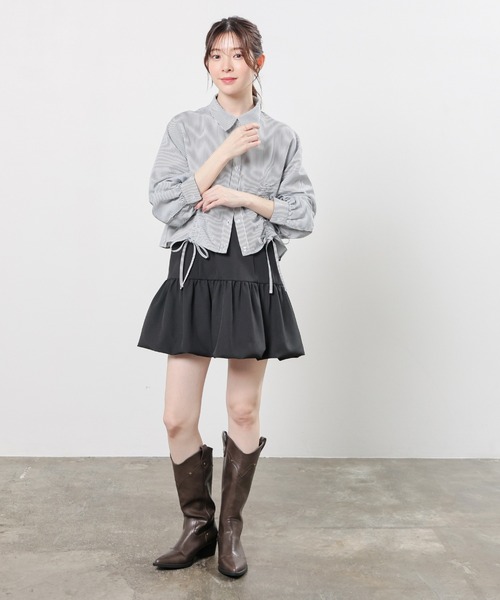 Honeys(ハニーズ)の「バルーンキャミワンピース(ワンピース・レディース・アイボリー/ブラック/杢グレー・L/LL/M/S)」の21枚目の写真