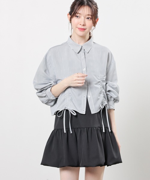 Honeys(ハニーズ)の「バルーンキャミワンピース(ワンピース・レディース・アイボリー/ブラック/杢グレー・L/LL/M/S)」の22枚目の写真