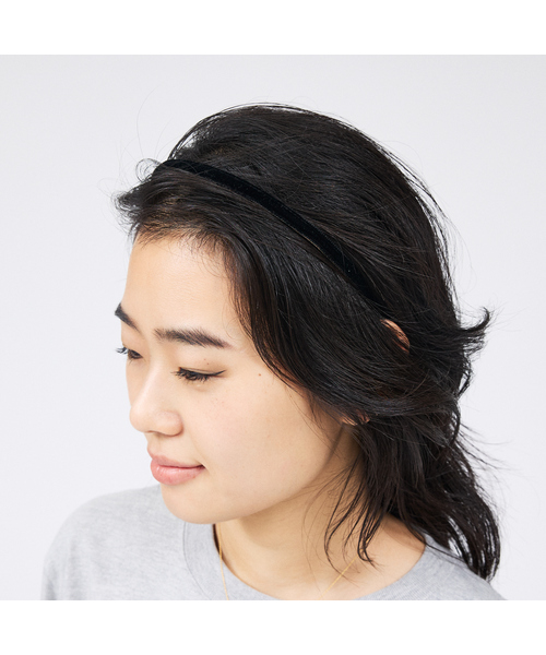 Jennifer Ouellette（ジュエファーオウレット）の「【Jennifer Ouellette/ジェニファー・オーレット】ベルベットリバーシブルカチューシャ（カチューシャ・レディース・ベージュ/ブラック・フリー）」の3枚目の写真