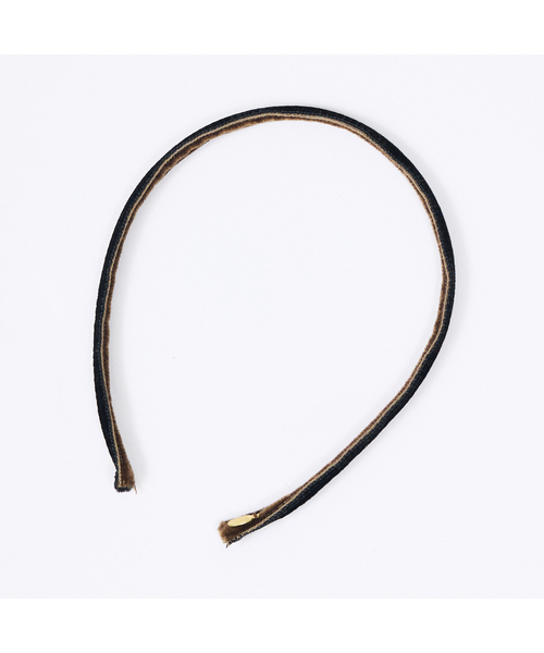 Jennifer Ouellette（ジュエファーオウレット）の「【Jennifer Ouellette/ジェニファー・オーレット】ベルベットリバーシブルカチューシャ（カチューシャ・レディース・ベージュ/ブラック・フリー）」の7枚目の写真