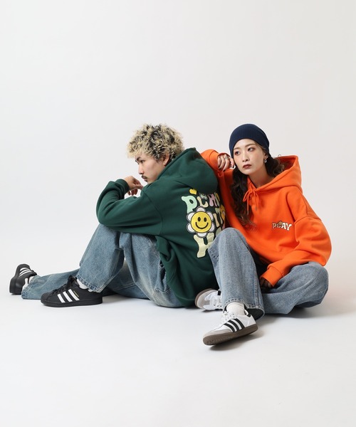 FUNALIVE(ファンアライブ)の「裏起毛プルパーカー(パーカー・メンズ・ブラック/グリーン系1/パープル/オレンジ/グリーン/グリーン系/オレンジ系/グリーン系2/杢グレー/パープル系・L/M)」の20枚目の写真