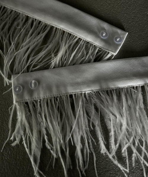 Kotoe（コトエ）の「フェイクフェザー 付け袖（アームカバー・レディース・ホワイト・FREE）」の11枚目の写真