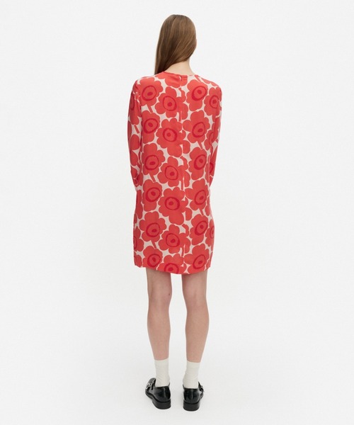 marimekko（マリメッコ）の「Kouttaus Unikko / Dress（ワンピース・レディース・レッド・36/34/40/38）」の3枚目の写真