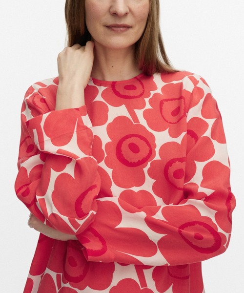 marimekko（マリメッコ）の「Kouttaus Unikko / Dress（ワンピース・レディース・レッド・36/34/40/38）」の4枚目の写真