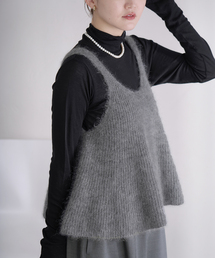 IENA | 《WEB限定/追加》モヘヤミックスフレアタンク(ベスト)