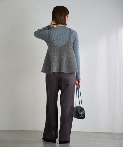 IENA（イエナ）の「《WEB限定/追加》モヘヤミックスフレアタンク（ベスト・レディース・チャコールグレー・FREE）」の19枚目の写真