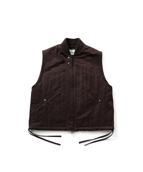 HORLISUN（ホーリーサン）の「Cooper Crease Nylon Vest Burgundy Brown（ベスト・レディース・その他・LARGE/MEDIUM/SMALL）」の2枚目の写真