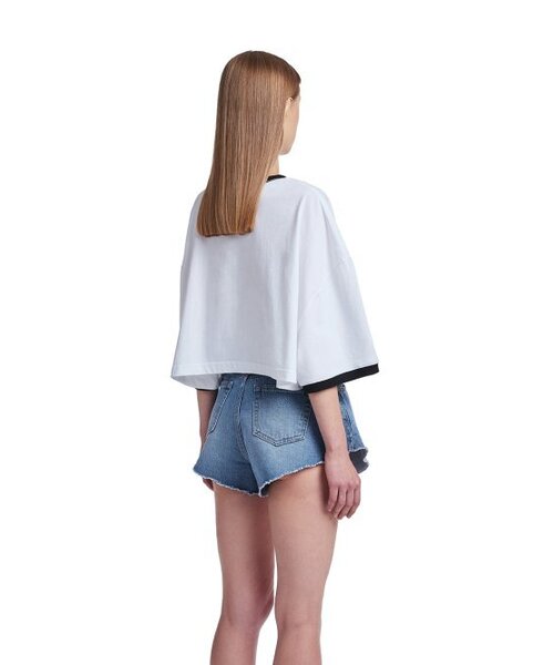 TRUNK PROJECT(トランクプロジェクト)の「Ringer T-Shirt_White(Tシャツ/カットソー・レディース・ホワイト・LARGE/SMALL)」の2枚目の写真