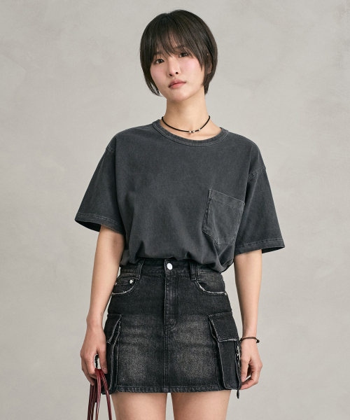 DECET(デケト)の「Pigment Pocket T-Shirt DCTS001DGray(Tシャツ/カットソー・メンズ・その他・SMALL/LARGE/MEDIUM)」の2枚目の写真