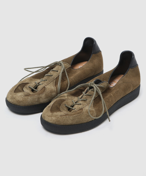 WETHEROAD(ウィーザロード)の「WTRD3125 Arthur Suede Washing German Army Sneakers Khaki(スニーカー・メンズ・カーキ・24cm/25cm/26cm/27cm/28cm/29cm)」の3枚目の写真