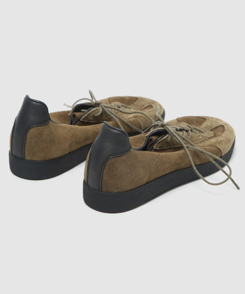 WETHEROAD(ウィーザロード)の「WTRD3125 Arthur Suede Washing German Army Sneakers Khaki(スニーカー・メンズ・カーキ・24cm/25cm/26cm/27cm/28cm/29cm)」の6枚目の写真