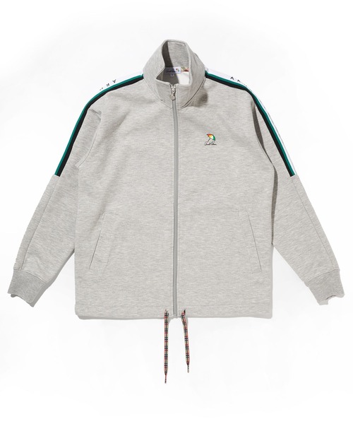 Arnold Palmer（アーノルドパーマー）の「ダンボールニット シェア トラックジャケット（ジャージ・レディース・杢グレー/バーガンディー/ブラック・LL/L/M/S/XS）」の2枚目の写真