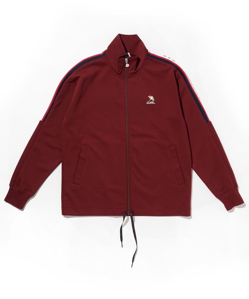 Arnold Palmer（アーノルドパーマー）の「ダンボールニット シェア トラックジャケット（ジャージ・レディース・杢グレー/バーガンディー/ブラック・LL/L/M/S/XS）」の3枚目の写真