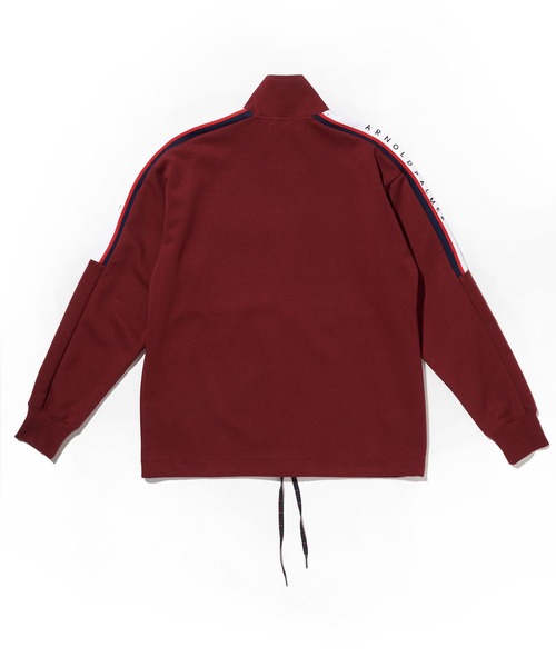 Arnold Palmer（アーノルドパーマー）の「ダンボールニット シェア トラックジャケット（ジャージ・レディース・杢グレー/バーガンディー/ブラック・LL/L/M/S/XS）」の4枚目の写真