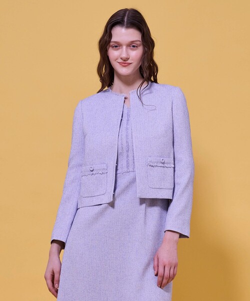 FROST MIST TWEED ジャケット（ノーカラージャケット）｜TOCCA（トッカ