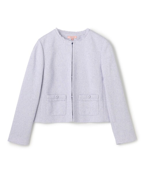FROST MIST TWEED ジャケット（ノーカラージャケット）｜TOCCA（トッカ