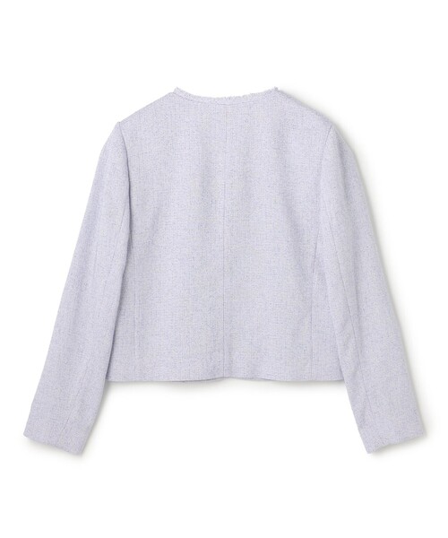 TOCCA（トッカ）の「FROST MIST TWEED ジャケット（ノーカラージャケット・レディース・ライラック系5/スカイブルー系5・0/2/4/6）」の18枚目の写真