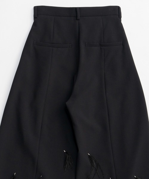 MAISON SPECIAL(メゾンスペシャル)の「Feather Tuck Pants/フェザータックパンツ(その他パンツ・レディース・ブラック・38/36)」の3枚目の写真
