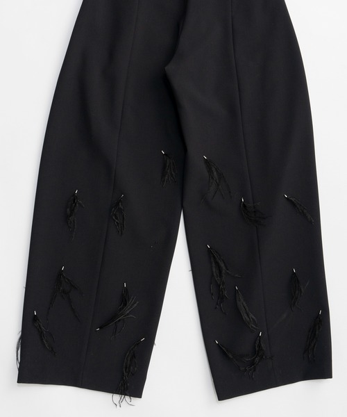 MAISON SPECIAL(メゾンスペシャル)の「Feather Tuck Pants/フェザータックパンツ(その他パンツ・レディース・ブラック・38/36)」の4枚目の写真