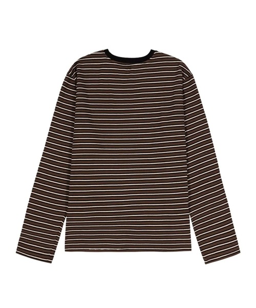 kaifai（カイファイ）の「【UNISEX】KAIFAI／TypoボーダーロンT（Tシャツ/カットソー・メンズ・ブルー/ブラウン・MEDIUM/LARGE）」の4枚目の写真