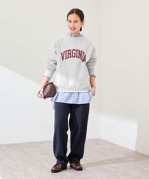 Champion 別注リバースウィーブ ロゴスウェットポケットプルオーバー