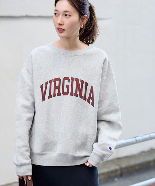 FRAMeWORK（フレームワーク）の「Champion 別注リバースウィーブ ロゴスウェットポケットプルオーバー（スウェット・レディース・レッド/ボルドー/ライトグレー・FREE）」の5枚目の写真