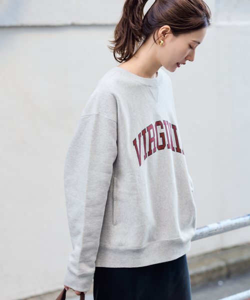 FRAMeWORK（フレームワーク）の「Champion 別注リバースウィーブ ロゴスウェットポケットプルオーバー（スウェット・レディース・レッド/ボルドー/ライトグレー・FREE）」の6枚目の写真