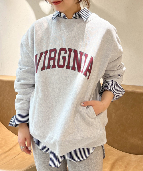 FRAMeWORK（フレームワーク）の「Champion 別注リバースウィーブ ロゴスウェットポケットプルオーバー（スウェット・レディース・レッド/ボルドー/ライトグレー・FREE）」の9枚目の写真