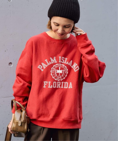 FRAMeWORK（フレームワーク）の「Champion 別注リバースウィーブ ロゴスウェットポケットプルオーバー（スウェット・レディース・レッド/ボルドー/ライトグレー・FREE）」の13枚目の写真