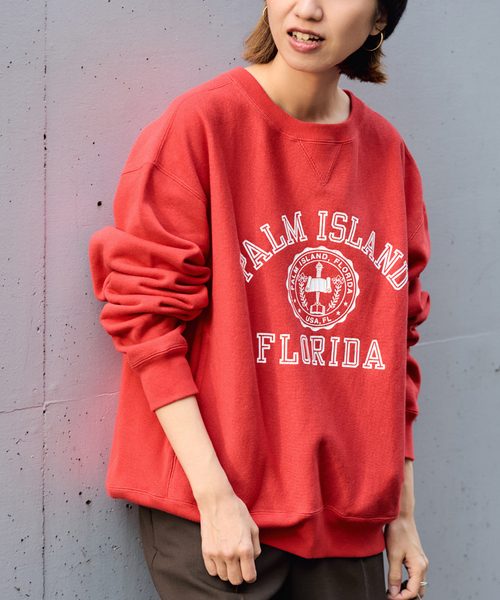 FRAMeWORK（フレームワーク）の「Champion 別注リバースウィーブ ロゴスウェットポケットプルオーバー（スウェット・レディース・レッド/ボルドー/ライトグレー・FREE）」の17枚目の写真