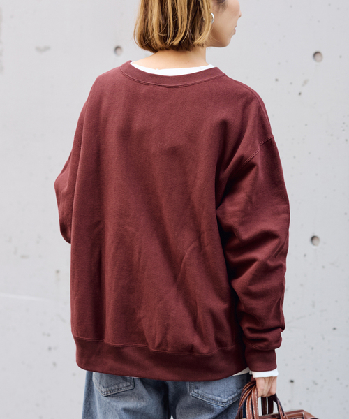 Champion 別注リバースウィーブ ロゴスウェットポケットプルオーバー