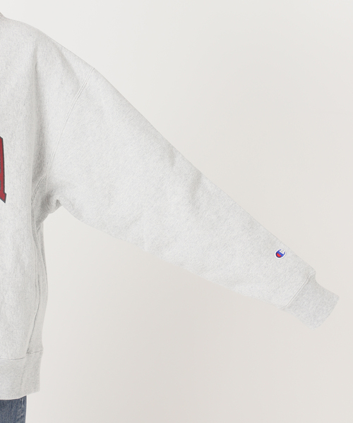 FRAMeWORK(フレームワーク)の「Champion 別注リバースウィーブ ロゴスウェットポケットプルオーバー(スウェット・レディース・レッド/ボルドー/ライトグレー・FREE)」の15枚目の写真