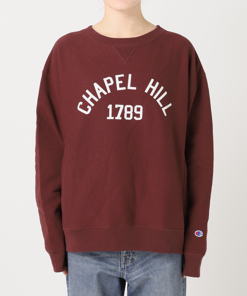 FRAMeWORK(フレームワーク)の「Champion 別注リバースウィーブ ロゴスウェットポケットプルオーバー(スウェット・レディース・レッド/ボルドー/ライトグレー・FREE)」の11枚目の写真