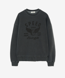 ECORR（エコル）の「ピグメントウォッシングスピードホイールスウェットシャツ_チャコール（スウェット）」