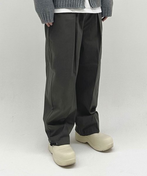 PEACEOFMIND(ピースオブマインド)の「コットンワイドバルーンパンツ(チャコール)(その他パンツ・メンズ・その他・FREE)」の1枚目の写真