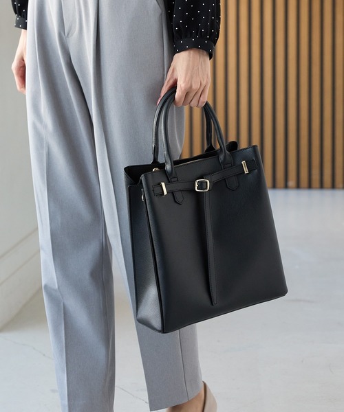 Honeys（ハニーズ）の「ノットベルトハンドバッグ（ハンドバッグ・レディース・アイボリー/グレー系その他/ブラック・FREE）」の5枚目の写真