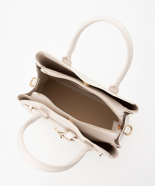 Honeys（ハニーズ）の「ノットベルトハンドバッグ（ハンドバッグ・レディース・アイボリー/グレー系その他/ブラック・FREE）」の13枚目の写真