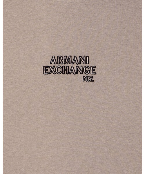 ARMANI EXCHANGE（アルマーニエクスチェンジ）の「【A|X アルマーニ エクスチェンジ】AXロゴ 半袖クルーネックTシャツ/REGULAR（Tシャツ/カットソー・メンズ・グレイッシュベージュ/ブラック・LARGE/MEDIUM/SMALL/X-LARGE/XX-LARGE/X-SMALL）」の4枚目の写真