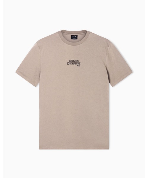 ARMANI EXCHANGE（アルマーニエクスチェンジ）の「【A|X アルマーニ エクスチェンジ】AXロゴ 半袖クルーネックTシャツ/REGULAR（Tシャツ/カットソー・メンズ・グレイッシュベージュ/ブラック・LARGE/MEDIUM/SMALL/X-LARGE/XX-LARGE/X-SMALL）」の5枚目の写真