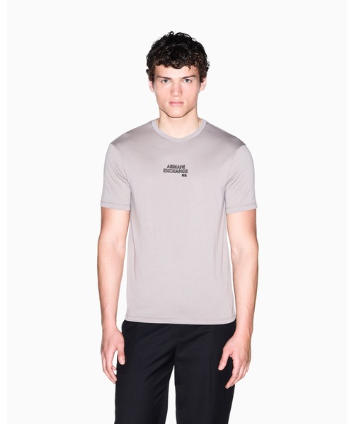 ARMANI EXCHANGE（アルマーニエクスチェンジ）の「【A|X アルマーニ エクスチェンジ】AXロゴ 半袖クルーネックTシャツ/REGULAR（Tシャツ/カットソー・メンズ・グレイッシュベージュ/ブラック・LARGE/MEDIUM/SMALL/X-LARGE/XX-LARGE/X-SMALL）」の8枚目の写真