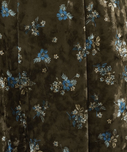 mysty woman（ミスティウーマン）の「フラワープリントベロアパンツ　638759（その他パンツ・レディース・カーキ/ネイビー・FREE）」の18枚目の写真