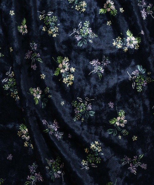 mysty woman（ミスティウーマン）の「フラワープリントベロアパンツ　638759（その他パンツ・レディース・カーキ/ネイビー・FREE）」の21枚目の写真