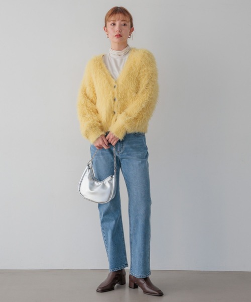 BAYFLOW（ベイフロー）の「[美脚見えシルエット]ベーシックストレートデニム（デニムパンツ・レディース・ブルー/ライトブルー・SMALL/MEDIUM）」の14枚目の写真