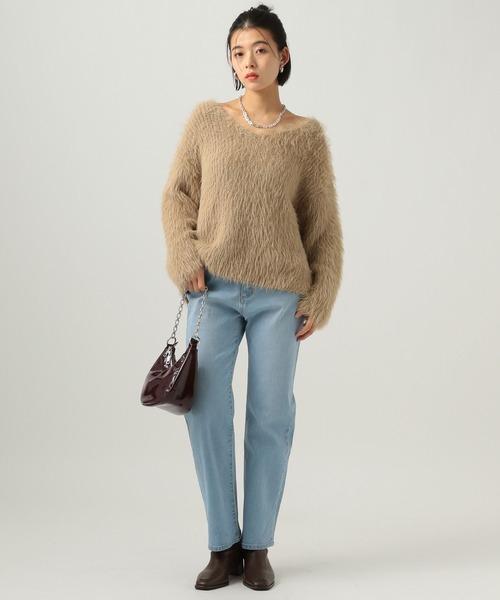 BAYFLOW（ベイフロー）の「[美脚見えシルエット]ベーシックストレートデニム（デニムパンツ・レディース・ブルー/ライトブルー・SMALL/MEDIUM）」の22枚目の写真